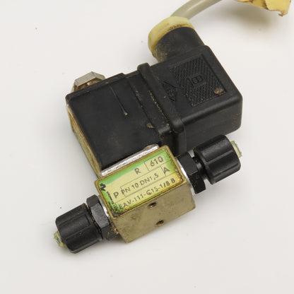 AVS Romer EAV-111-C15-1/8B 1/8" Compression Tube Solenoid Valve 110V 50/60Hz