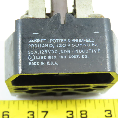 Potter & Brumfield PRD11AHO 20A General Purpose Relay 120V 50/60HZ