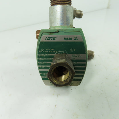 Asco 8317G35 Solenoid Valve 1/4" 120V Coil 10-99PSI Oil 5-150PSI Gas Air