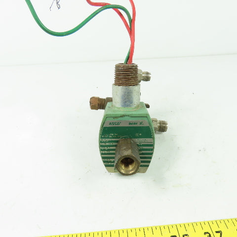 Asco 8317G35 Solenoid Valve 1/4" 120V Coil 10-99PSI Oil 5-150PSI Gas Air