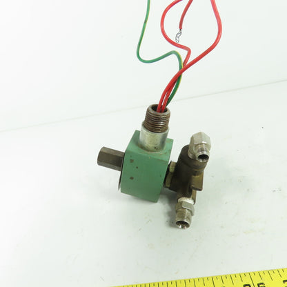 Asco 8317G35 Solenoid Valve 1/4" 120V Coil 10-99PSI Oil 5-150PSI Gas Air