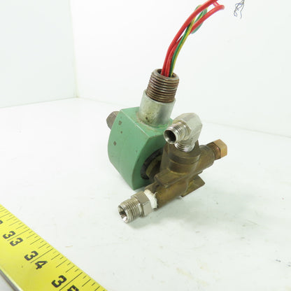 Asco 8317G35 Solenoid Valve 1/4" 120V Coil 10-99PSI Oil 5-150PSI Gas Air