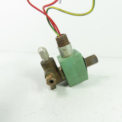 Asco 8317G35 Solenoid Valve 1/4" 120V Coil 10-99PSI Oil 5-150PSI Gas Air