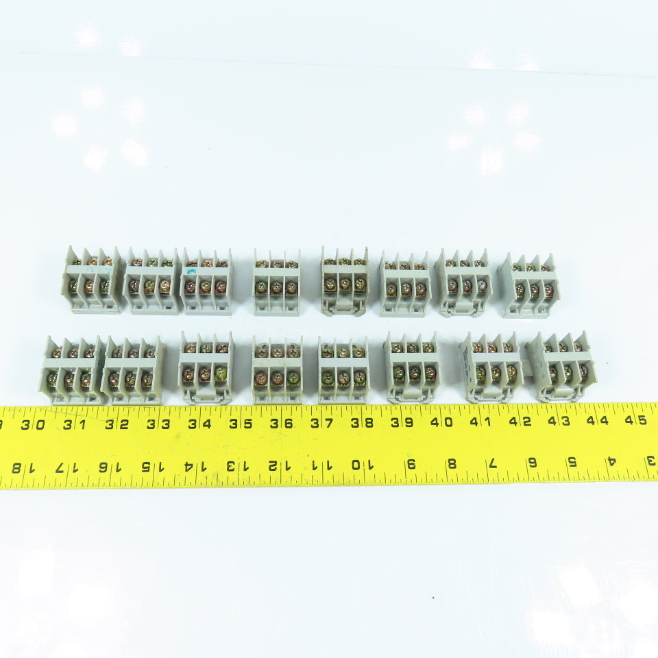 Izumi BA211TU 300V 20A Feed Thru Terminal Blocks 22-12 AWG Lot Of 16