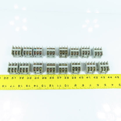 Izumi BA211TU 300V 20A Feed Thru Terminal Blocks 22-12 AWG Lot Of 16