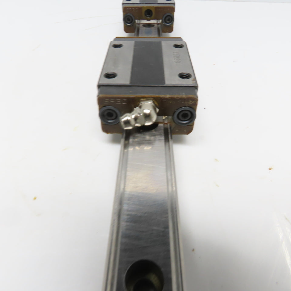 THK Y5B03 SR20W Y6B28 Linear (2) Bearing Blocks & 340mm Long Rail
