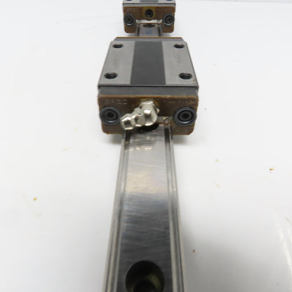 THK Y5B03 SR20W Y6B28 Linear (2) Bearing Blocks & 340mm Long Rail