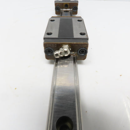 THK Y5B03 SR20W Y6B28 Linear (2) Bearing Blocks & 340mm Long Rail