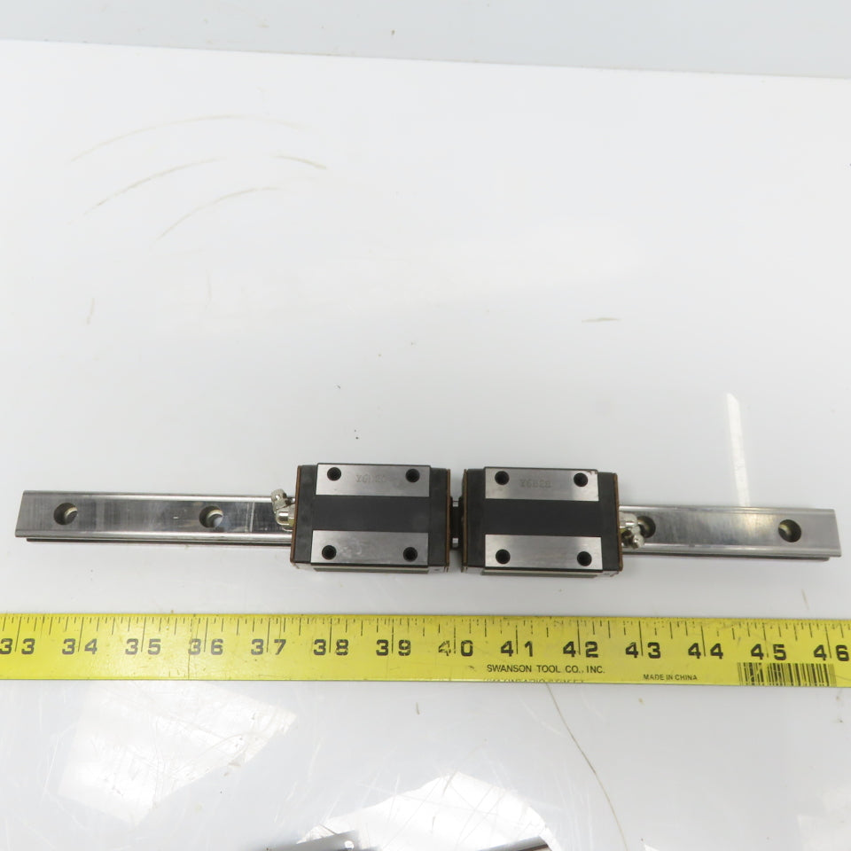 THK Y5B03 SR20W Y6B28 Linear (2) Bearing Blocks & 340mm Long Rail