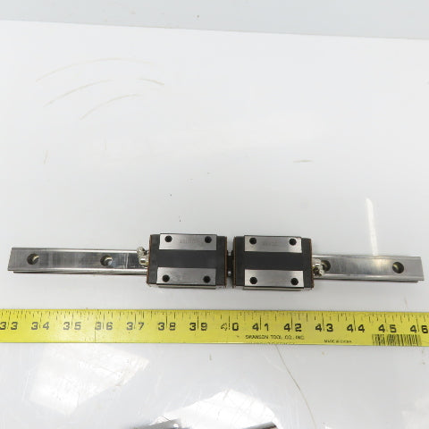 THK Y5B03 SR20W Y6B28 Linear (2) Bearing Blocks & 340mm Long Rail