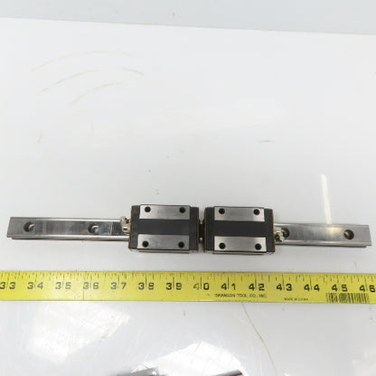 THK Y5B03 SR20W Y6B28 Linear (2) Bearing Blocks & 340mm Long Rail