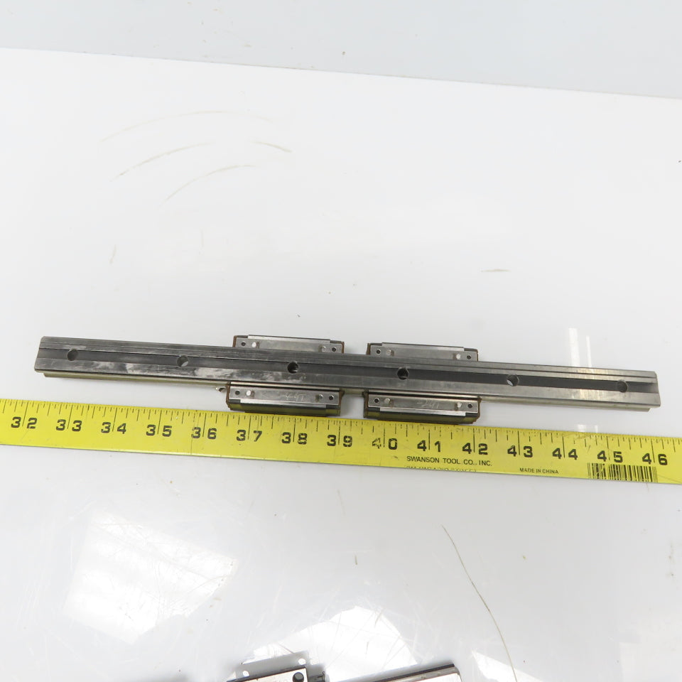 THK Y5B03 SR20W Y6B28 Linear (2) Bearing Blocks & 340mm Long Rail