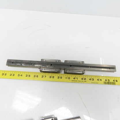 THK Y5B03 SR20W Y6B28 Linear (2) Bearing Blocks & 340mm Long Rail