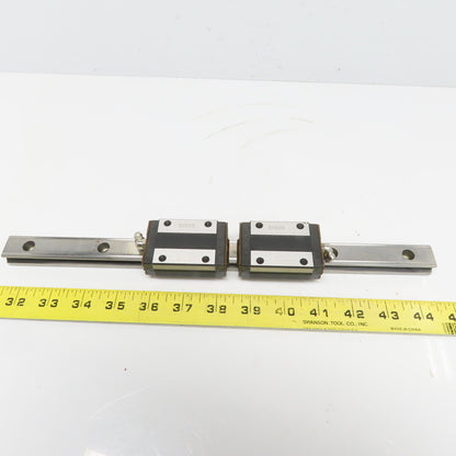 THK Y5B03 SR20W Y6B28 Linear (2) Bearing Blocks & 340mm Long Rail
