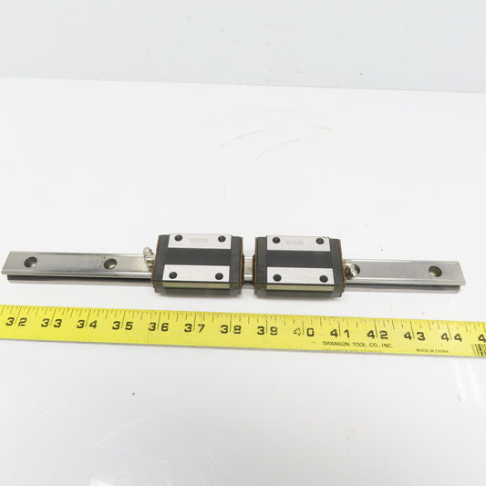 THK Y5B03 SR20W Y6B28 Linear (2) Bearing Blocks & 340mm Long Rail