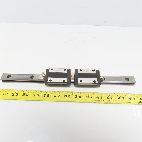 THK Y5B03 SR20W Y6B28 Linear (2) Bearing Blocks & 340mm Long Rail