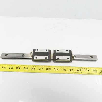 THK Y5B03 SR20W Y6B28 Linear (2) Bearing Blocks & 340mm Long Rail