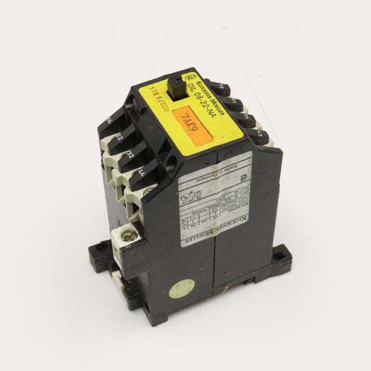 Klockner Moeller DIL 08-22-NA 300VAC 10A Max Contactor 110V 60Hz Coil