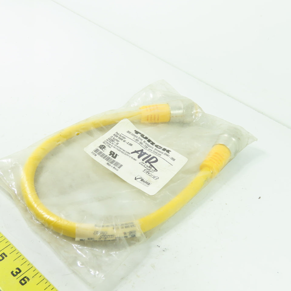 Turck RSM RKM 46-0.5M U2283-16 Double Ended Cordset Cable 4-Pin Male/Female
