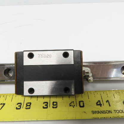 THK SR20W Y6B28 Linear (2) Bearing Blocks & 280mm Long Rail
