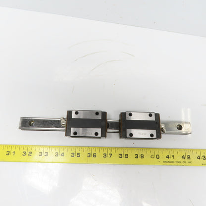 THK SR20W Y6B28 Linear (2) Bearing Blocks & 280mm Long Rail
