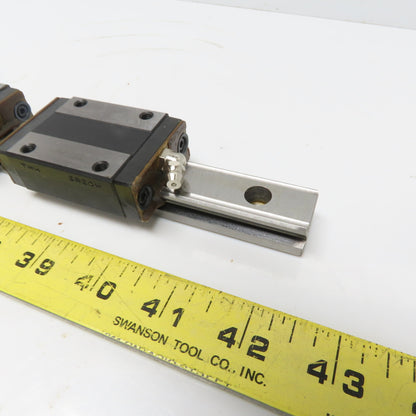 THK SR20W Y6B28 Linear (2) Bearing Blocks & 280mm Long Rail