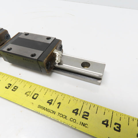THK SR20W Y6B28 Linear (2) Bearing Blocks & 280mm Long Rail