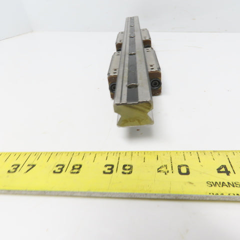 THK SR20W Y6B28 Linear (2) Bearing Blocks & 280mm Long Rail
