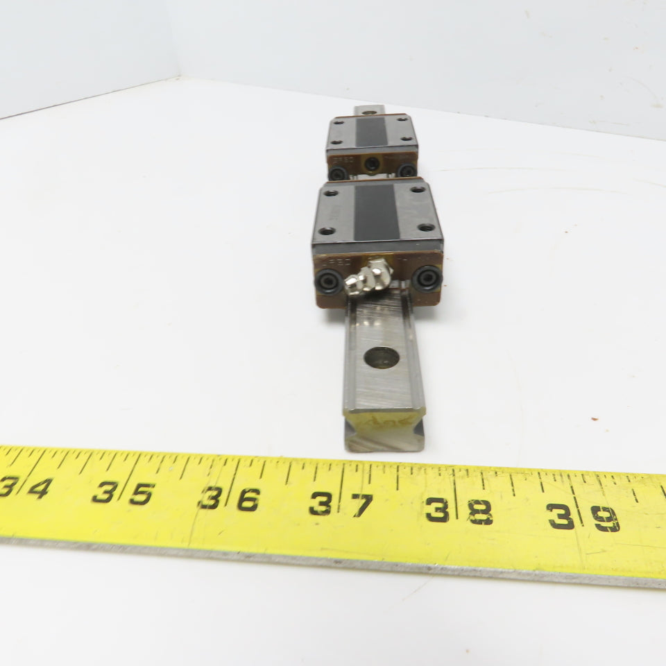 THK SR20W Y6B28 Linear (2) Bearing Blocks & 280mm Long Rail