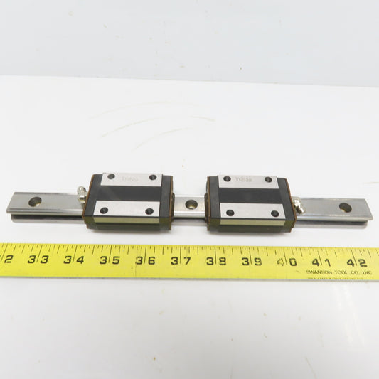 THK SR20W Y6B28 Linear (2) Bearing Blocks & 280mm Long Rail