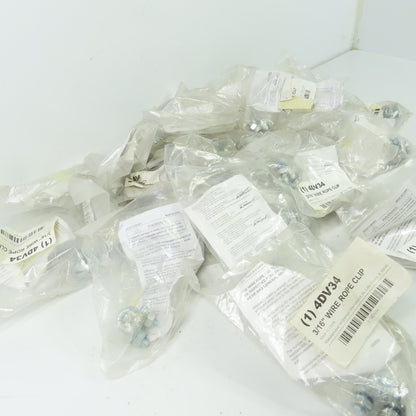 Grainger 4DV34 3-16" Wire Rope Clip Lot Of 26