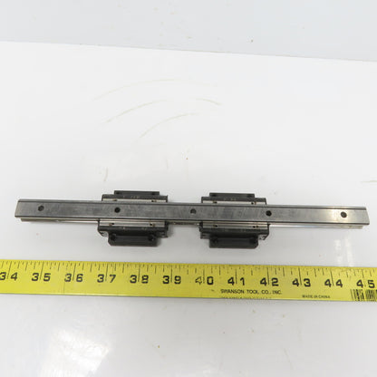 THK HSR15 Y6B28 Linear (2) Bearing Blocks & 280mm Long Rail