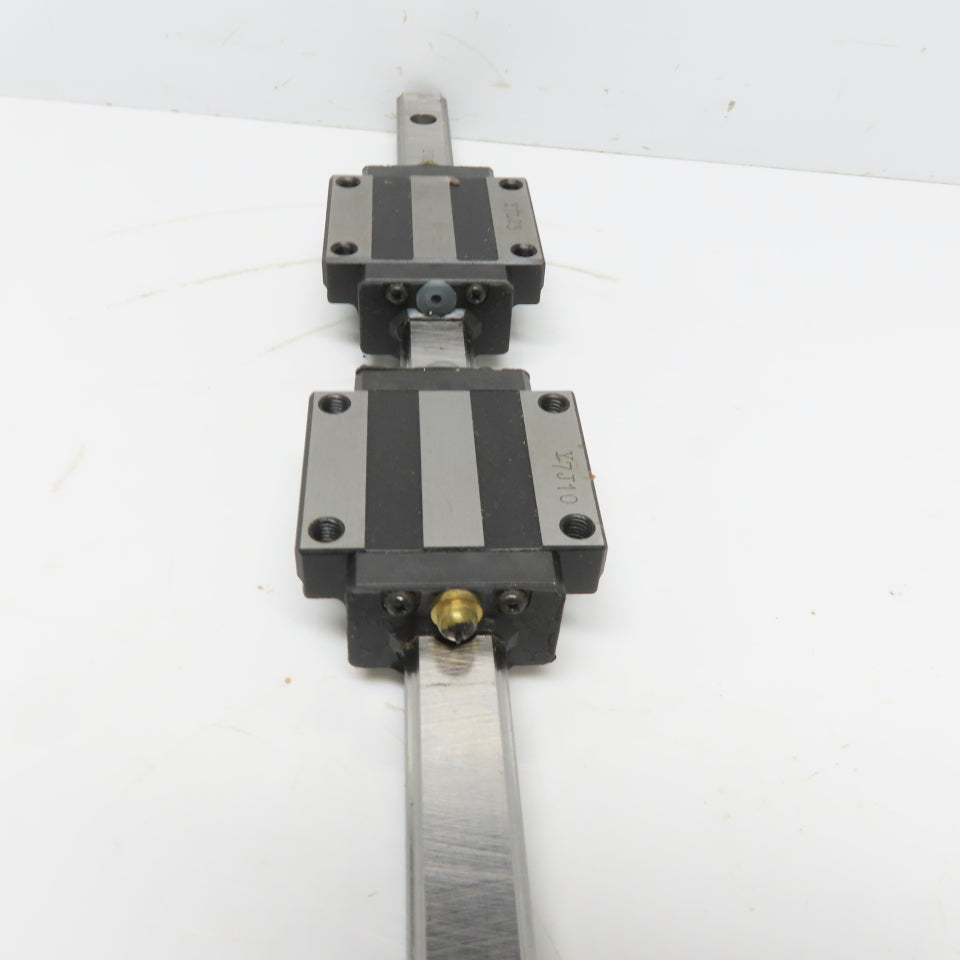 THK HSR15 Y6B28 Linear (2) Bearing Blocks & 280mm Long Rail