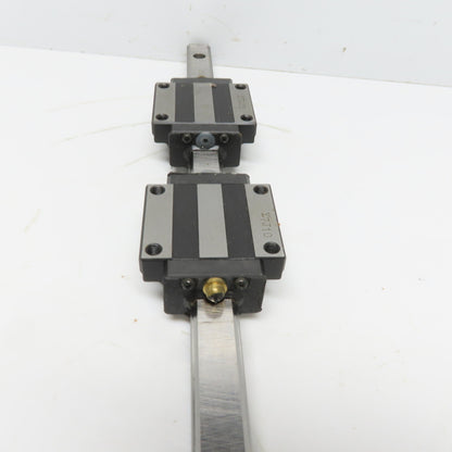 THK HSR15 Y6B28 Linear (2) Bearing Blocks & 280mm Long Rail