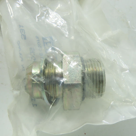 Parker 12F40MXS Fluid Connector Male 11/JG Lot Of 2