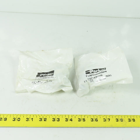 Parker 12F40MXS Fluid Connector Male 11/JG Lot Of 2