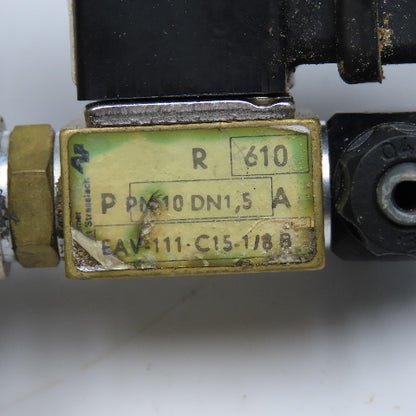AVS Romer EAV-111-C15-1/8B 1/8" Solenoid Valve 110V 50/60Hz W/ Regulator