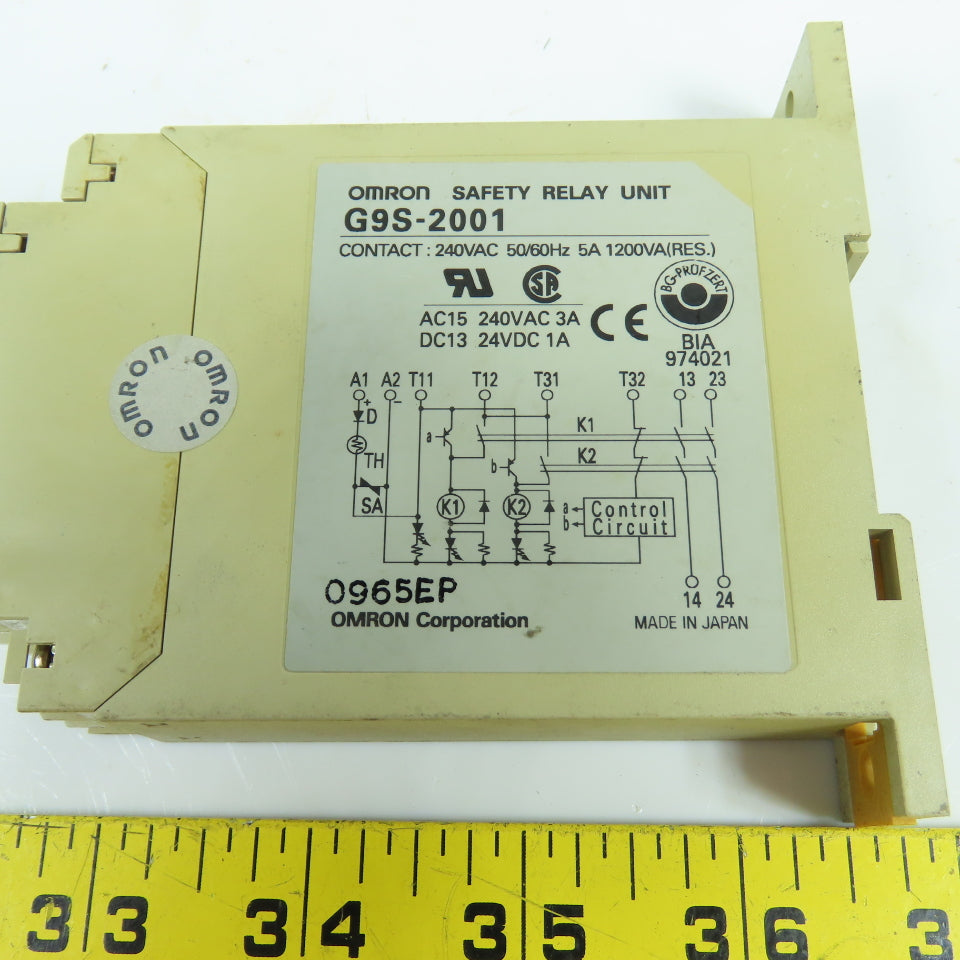 Omron G9S-2001 Safety Relay Unit 24VDC