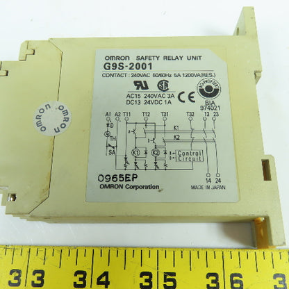 Omron G9S-2001 Safety Relay Unit 24VDC