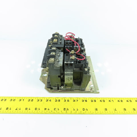 Allen Bradley 505-BOD-23 Ser C Size 1 Reversing Motor Starter 2-10HP 120V Coil