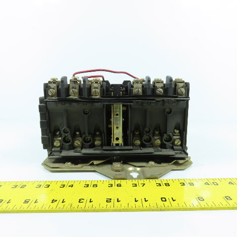 Allen Bradley 505-BOD-23 Ser C Size 1 Reversing Motor Starter 2-10HP 120V Coil