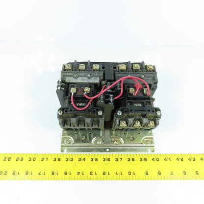 Allen Bradley 505-BOD-23 Ser C Size 1 Reversing Motor Starter 2-10HP 120V Coil