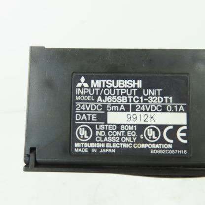 Mitsubishi AJ65SBTC1-32DT1 Input Output Module Unit 24VDC 5mA 0.1A