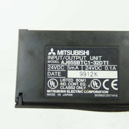 Mitsubishi AJ65SBTC1-32DT1 Input Output Module Unit 24VDC 5mA 0.1A