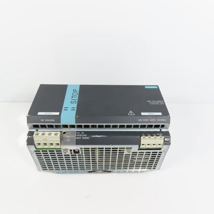 Siemens 6EP1437-3BA00 24V DC 40A Power Supply 400-500VAC 3PH Input PARTS/REPAIR