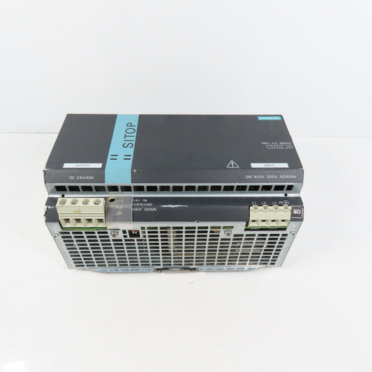 Siemens 6EP1437-3BA00 24V DC 40A Power Supply 400-500VAC 3PH Input PARTS/REPAIR