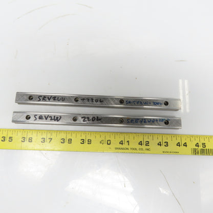 THK SR15V2UU+220L Linear Guide Rail 220mm Long Lot of 2