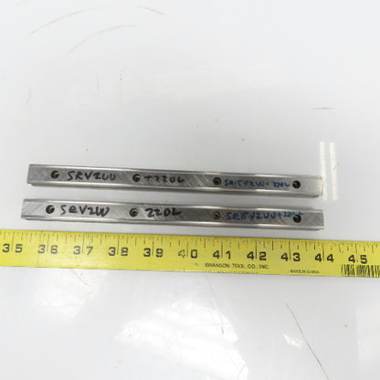 THK SR15V2UU+220L Linear Guide Rail 220mm Long Lot of 2