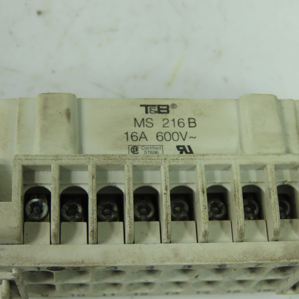 Thomas Betts MS 216B 16-Pin Male Connector W/ FS 116B 16-Pin Female Connector