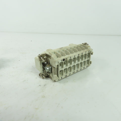 Thomas Betts MS 216B 16-Pin Male Connector W/ FS 116B 16-Pin Female Connector